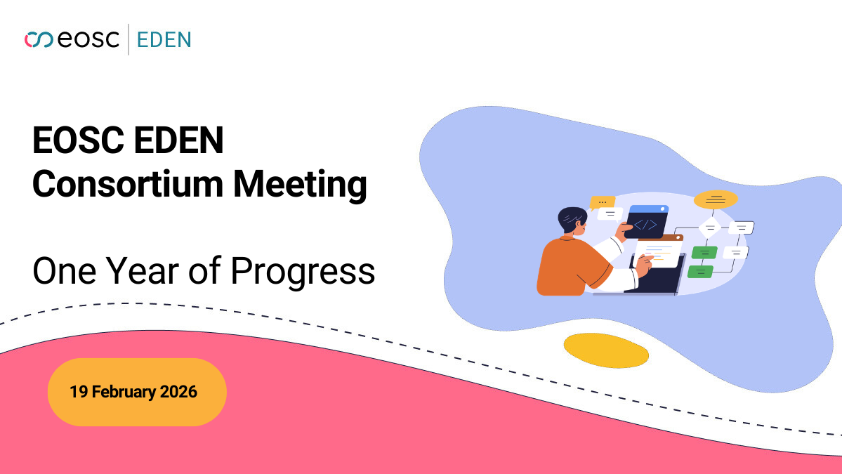 Colourful visual image on the EOSC EDEN consortium meeting