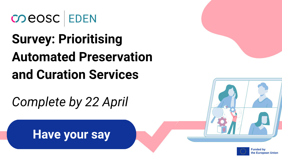 Colorful banner image to promote the EDEN survey.